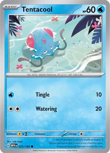 Image for Tentacool (072/165) (SV: Scarlet & Violet 151) - Pokemon