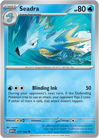 Image for Seadra (117/165) (SV: Scarlet & Violet 151) - Pokemon