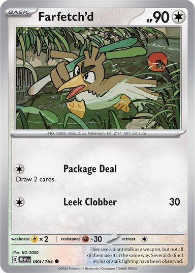 Image for Farfetch'd (083/165) (SV: Scarlet & Violet 151) - Pokemon