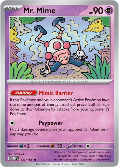 Mr Mime 122 165 -