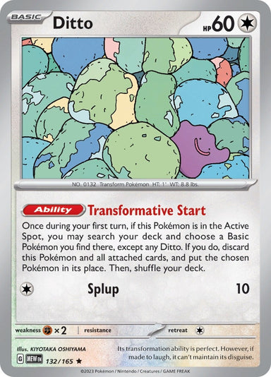 Image for Ditto (132/165) (SV: Scarlet & Violet 151) - Pokemon