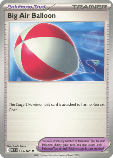 Image for Big Air Balloon (155/165) (SV: Scarlet & Violet 151) - Pokemon