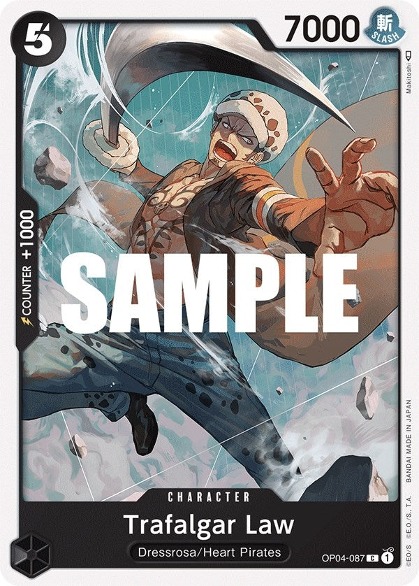 Image for Trafalgar Law (OP04-087) (Kingdoms of Intrigue) (OP04) - One Piece Card Game