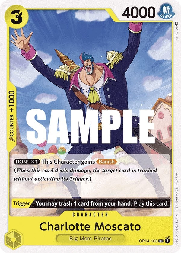 Image for Charlotte Moscato (OP04-108) (Kingdoms of Intrigue) (OP04) - One Piece Card Game