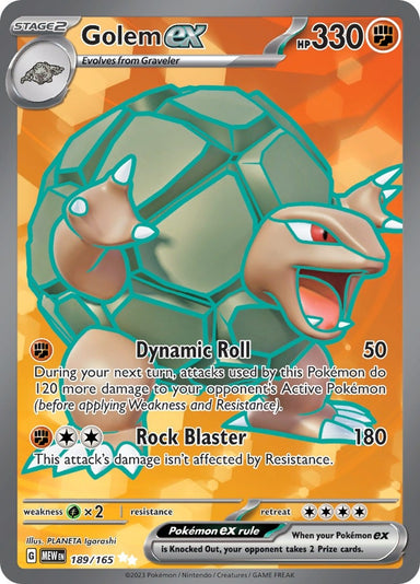 Image for Golem ex (189/165) (MEW) - Pokemon