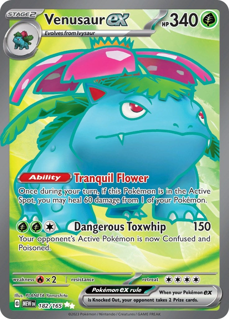 Image for Venusaur ex (182/165) (MEW) - Pokemon