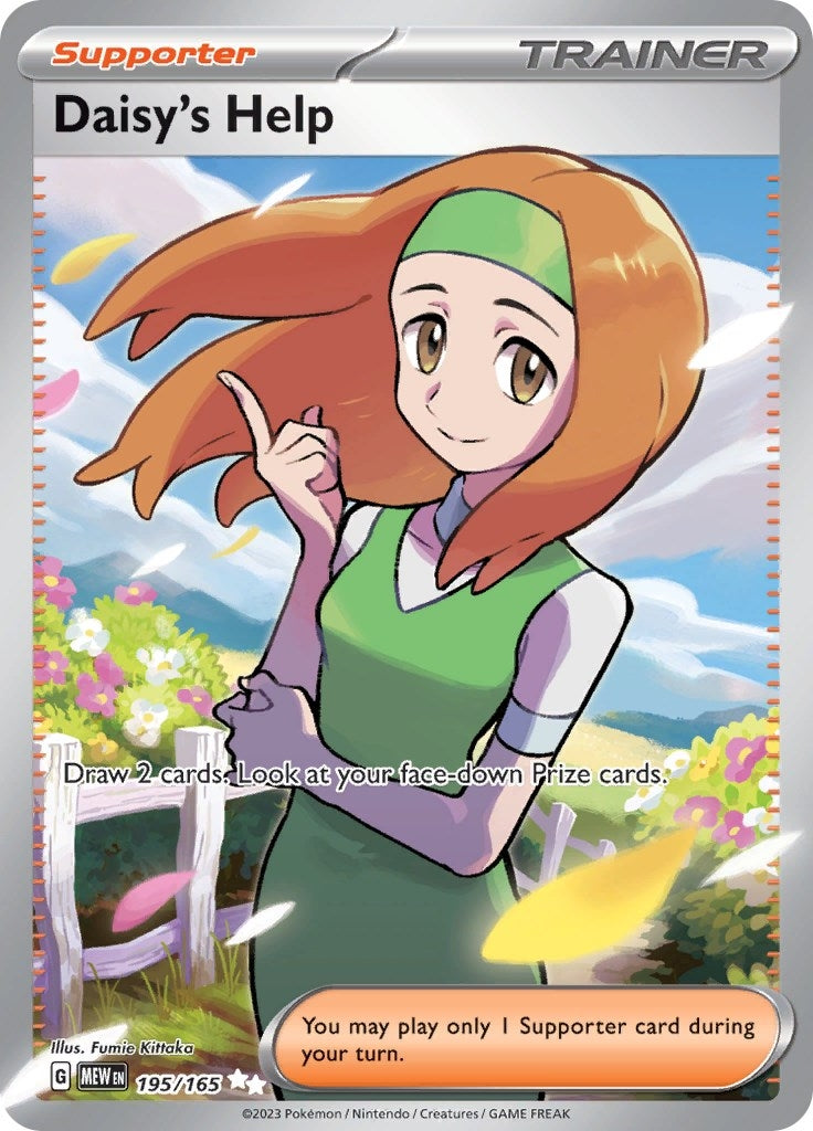 Image for Daisy's Help (195/165) (MEW) - Pokemon