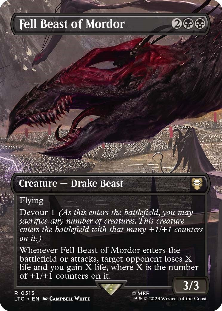 Image for Fell Beast of Mordor (Borderless) (513) - Magic: The Gathering