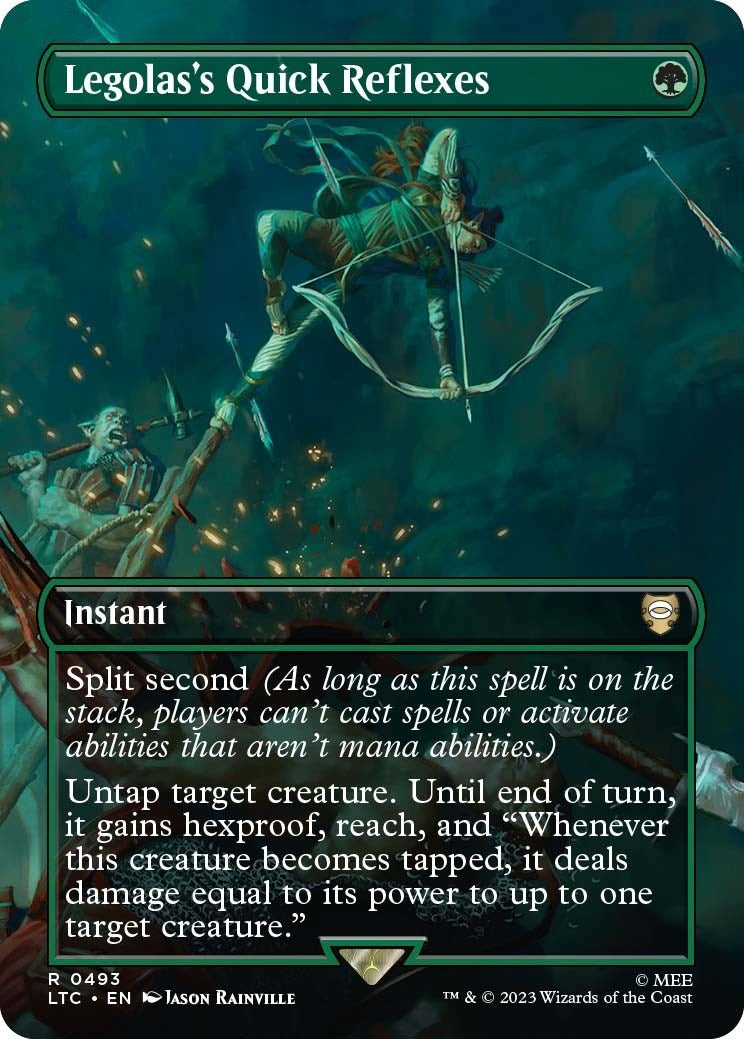 Image for Legolas's Quick Reflexes (Borderless) (493) - Magic: The Gathering