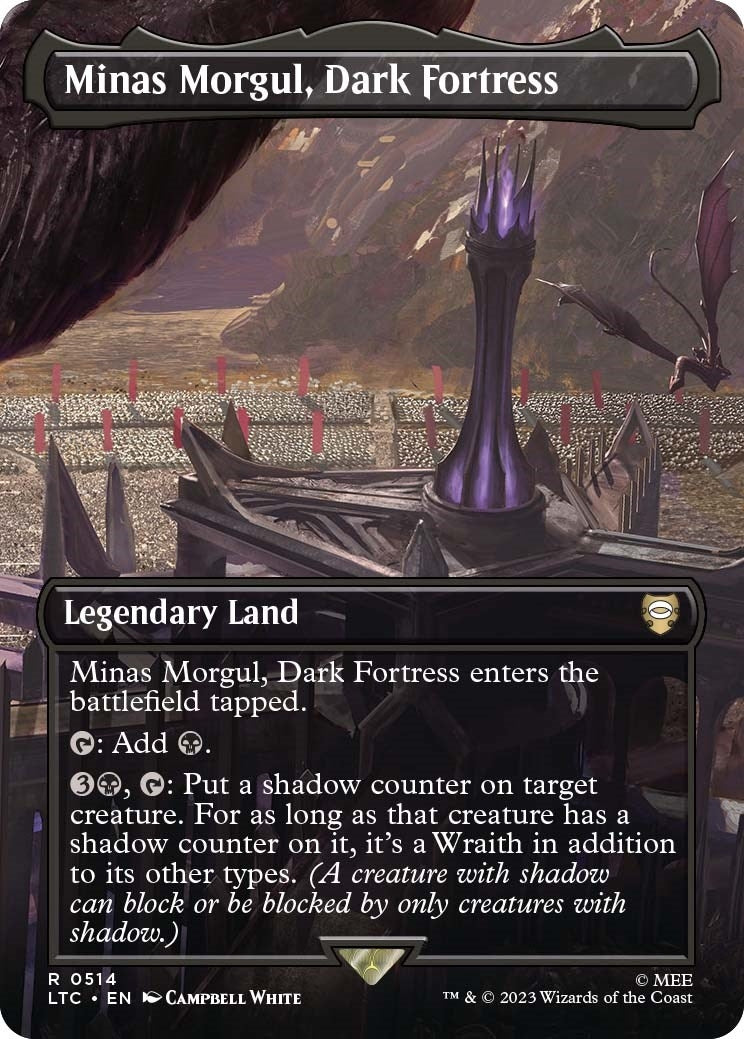Image for Minas Morgul, Dark Fortress (Borderless) (514) - Magic: The Gathering