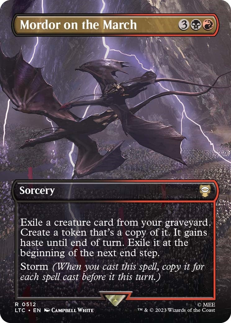 Image for Mordor on the March (Borderless) (512) - Magic: The Gathering