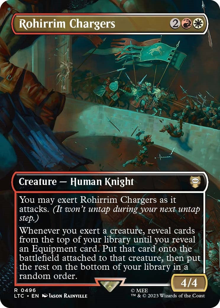 Image for Rohirrim Chargers (Borderless) (496) - Magic: The Gathering