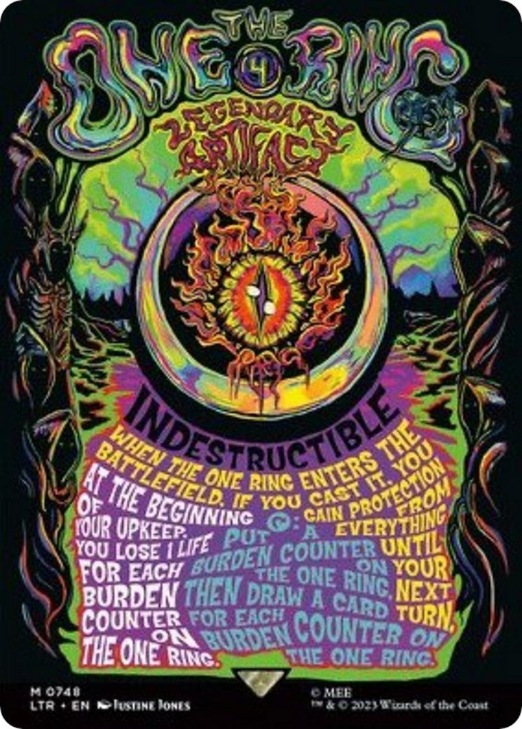 Image for The One Ring (Borderless Poster) (748) (LTR) - Magic: The Gathering