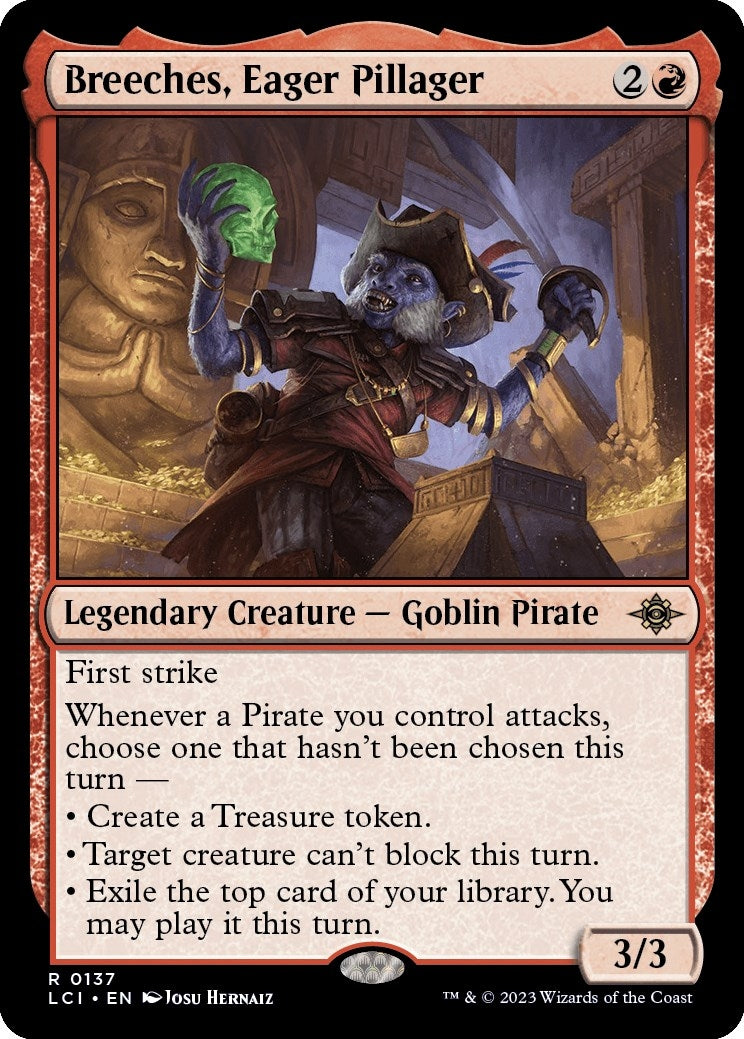 Image for Breeches, Eager Pillager (137) (The Lost Caverns of Ixalan) (LCI) - Magic: The Gathering