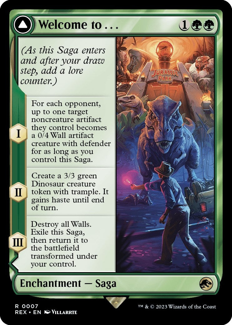 Image for Welcome to . . . (7) (Universes Beyond: Jurassic World Collection) (REX) - Magic: The Gathering