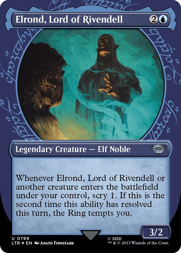 Image for Elrond, Lord of Rivendell (Showcase) (Surge Foil) (799) (LTR) - Magic: The Gathering