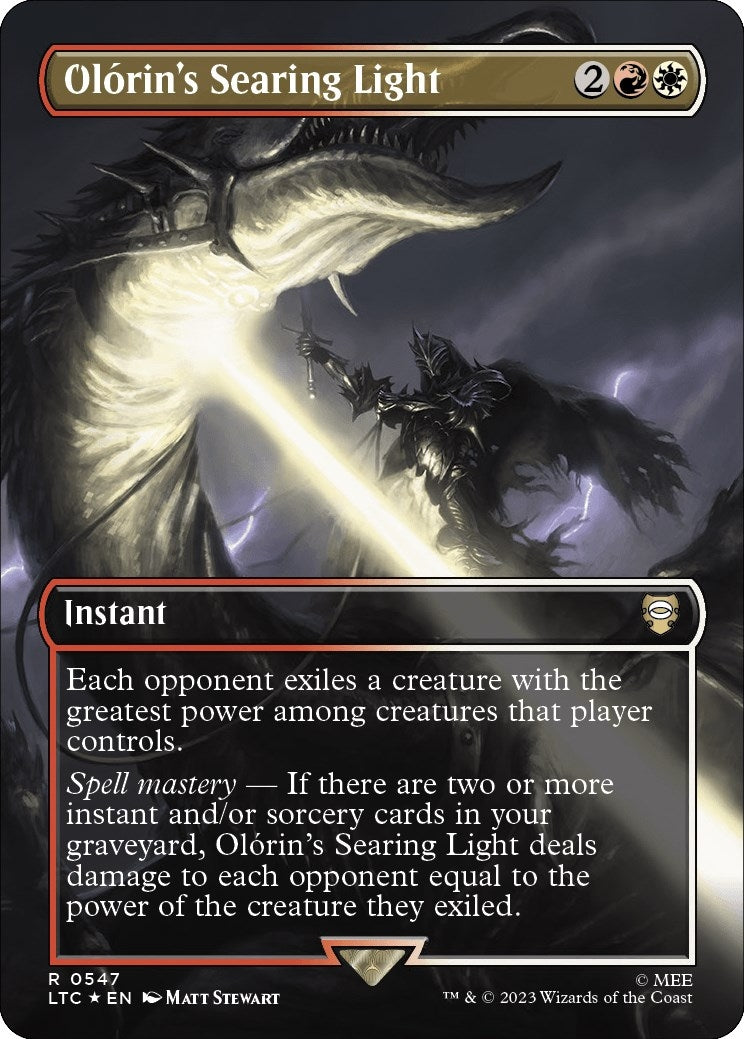 Image for Olorin's Searing Light (Borderless) (Surge Foil) (547) - Magic: The Gathering