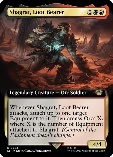 Image for Shagrat, Loot Bearer (Extended Art) (Surge Foil) (783) (LTR) - Magic: The Gathering