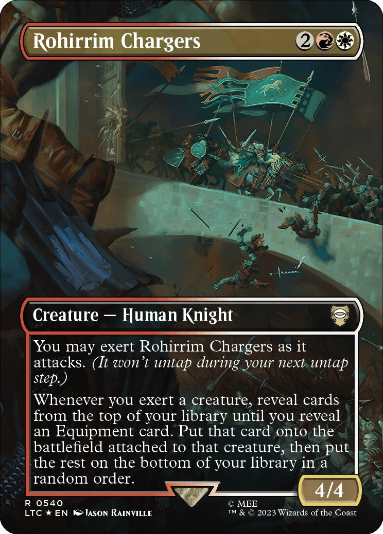 Image for Rohirrim Chargers (Borderless) (Surge Foil) (540) - Magic: The Gathering