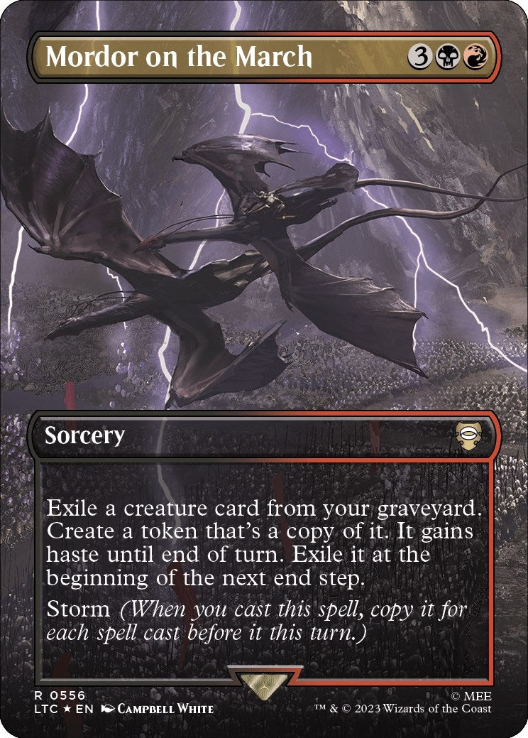 Image for Mordor on the March (Borderless) (Surge Foil) (556) - Magic: The Gathering