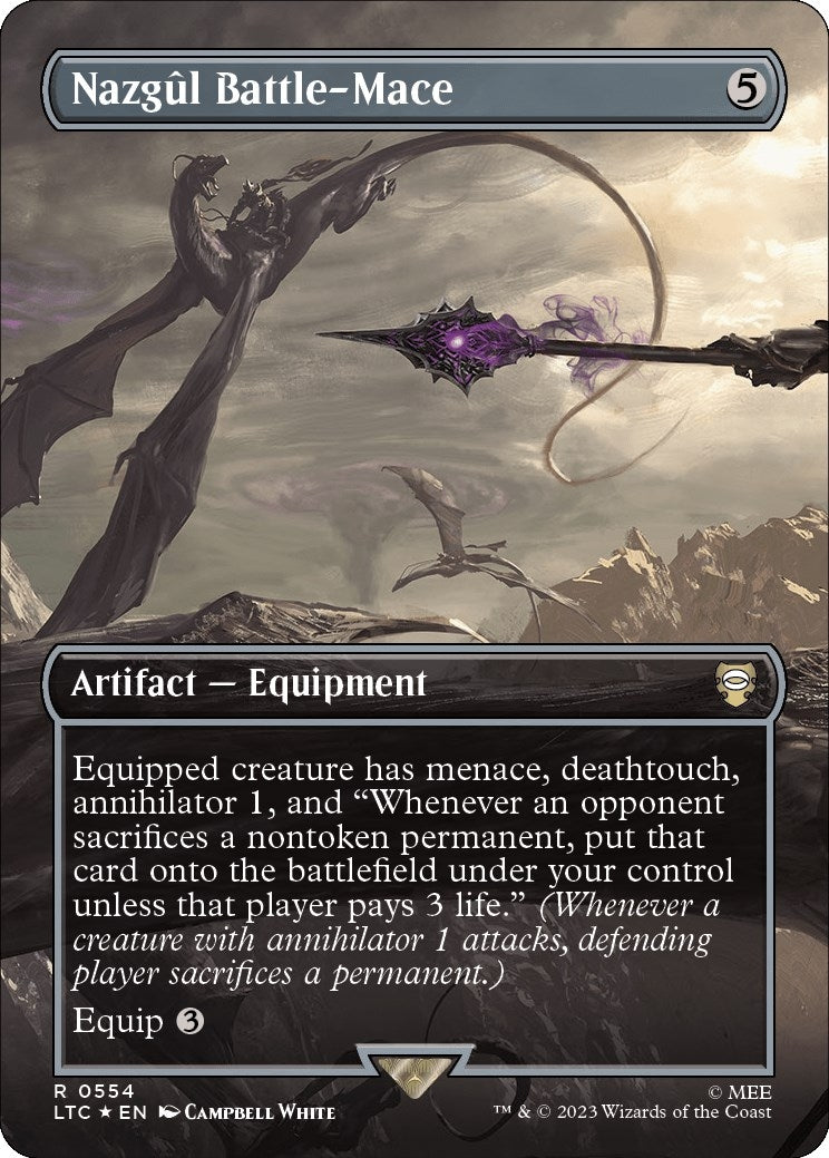 Image for Nazgul Battle-Mace (Borderless) (Surge Foil) (554) - Magic: The Gathering