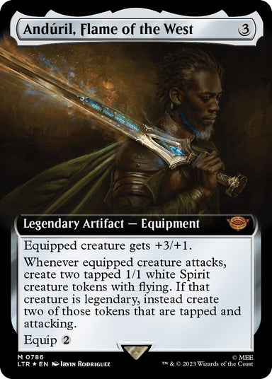 Image for Anduril, Flame of the West (Extended Art) (Surge Foil) (786) (LTR) - Magic: The Gathering