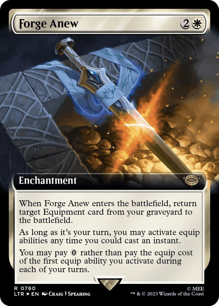 Image for Forge Anew (Extended Art) (Surge Foil) (760) (LTR) - Magic: The Gathering