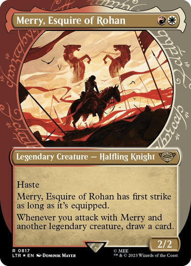 Image for Merry, Esquire of Rohan (Showcase) (Surge Foil) (817) (LTR) - Magic: The Gathering