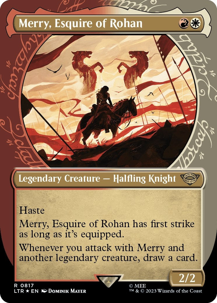 Image for Merry, Esquire of Rohan (Showcase) (Surge Foil) (817) (LTR) - Magic: The Gathering