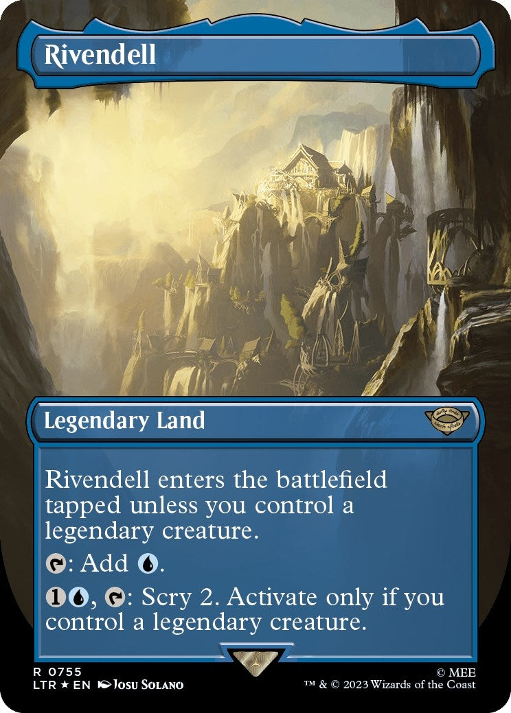Image for Rivendell (Borderless) (Surge Foil) (755) (LTR) - Magic: The Gathering