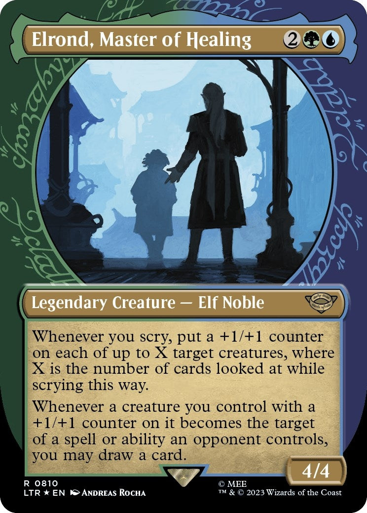 Image for Elrond, Master of Healing (Showcase) (Surge Foil) (810) (LTR) - Magic: The Gathering