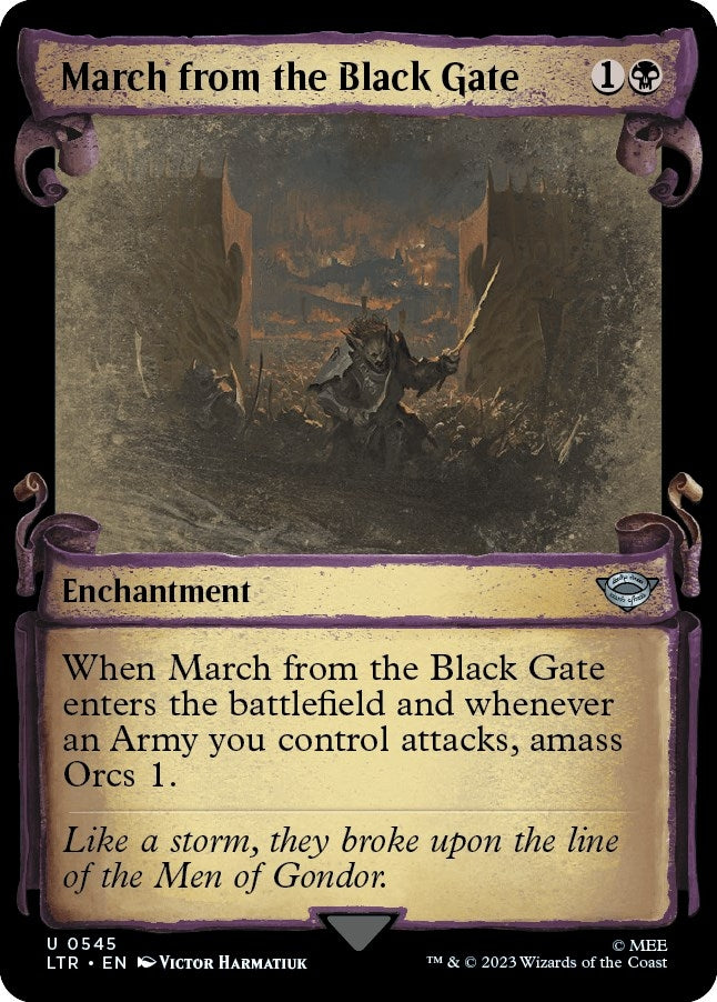 Image for March from the Black Gate (Showcase Scrolls) (545) (LTR) - Magic: The Gathering
