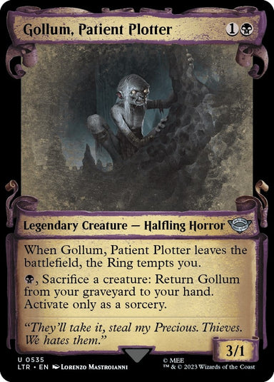 Image for Gollum, Patient Plotter (Showcase Scrolls) (535) (LTR) - Magic: The Gathering