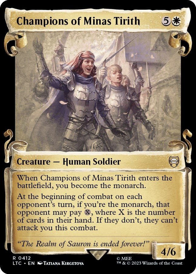 Image for Champions of Minas Tirith (Showcase Scrolls) (412) - Magic: The Gathering