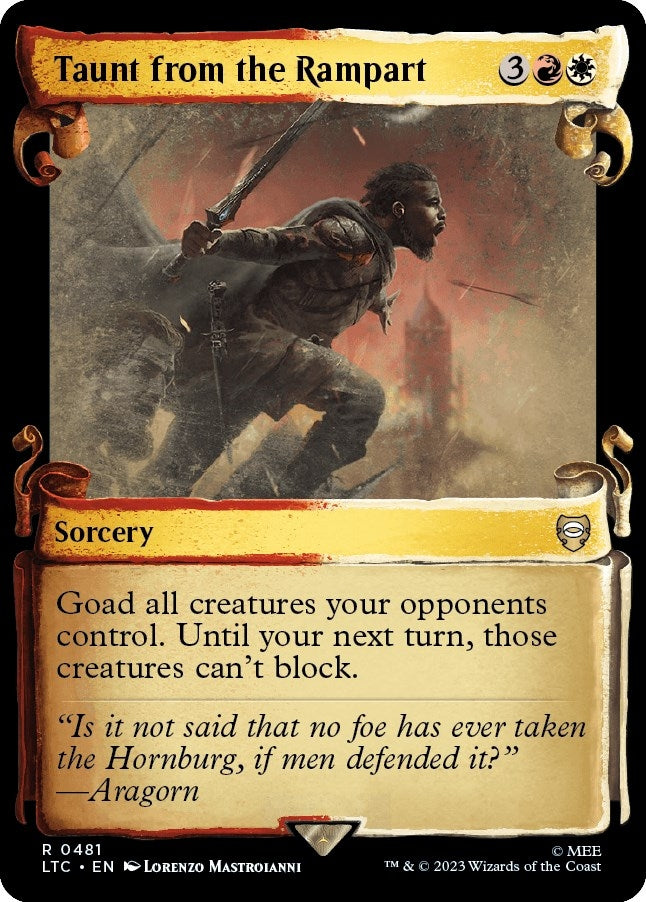 Image for Taunt from the Rampart (Showcase Scrolls) (481) - Magic: The Gathering