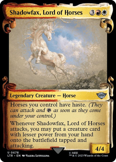 Image for Shadowfax, Lord of Horses (Showcase Scrolls) (678) (LTR) - Magic: The Gathering