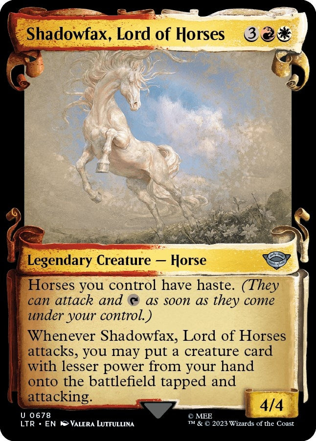 Image for Shadowfax, Lord of Horses (Showcase Scrolls) (678) (LTR) - Magic: The Gathering