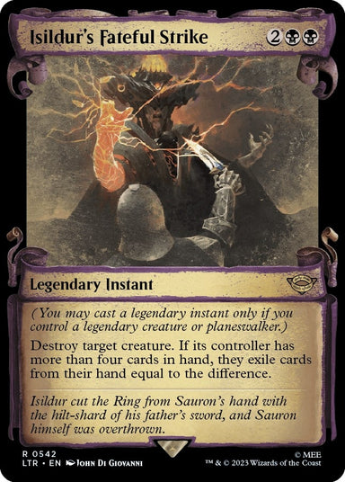 Image for Isildur's Fateful Strike (Showcase Scrolls) (542) (LTR) - Magic: The Gathering