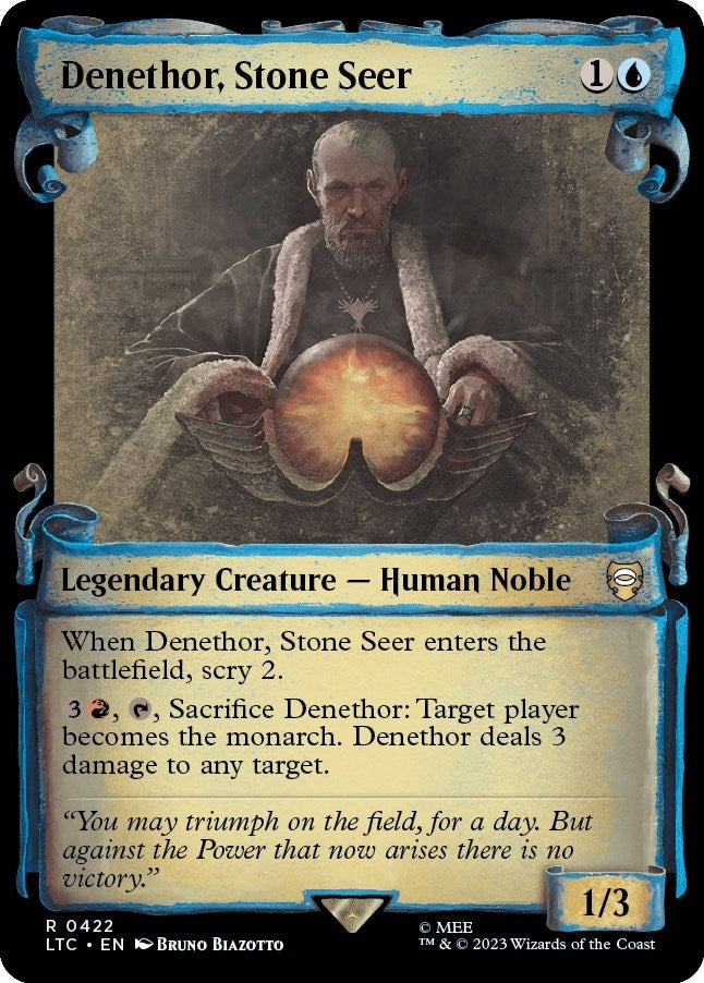 Image for Denethor, Stone Seer (Showcase Scrolls) (422) - Magic: The Gathering