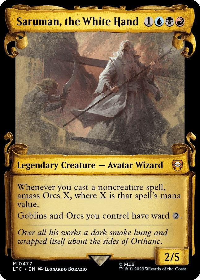 Image for Saruman, the White Hand (Showcase Scrolls) (477) - Magic: The Gathering