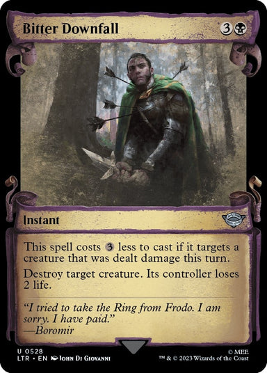 Image for Bitter Downfall (Showcase Scrolls) (528) (LTR) - Magic: The Gathering