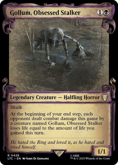 Image for Gollum, Obsessed Stalker (Showcase Scrolls) (428) - Magic: The Gathering