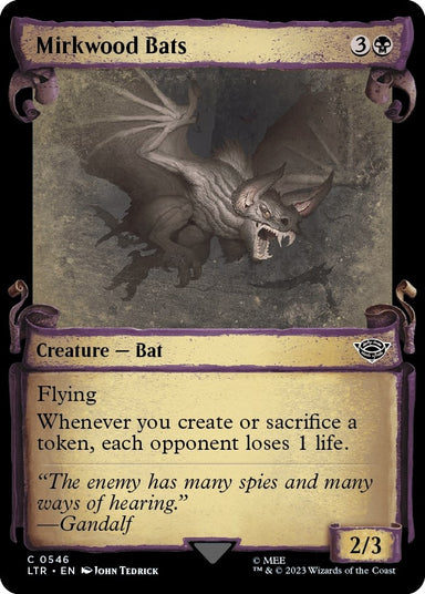 Image for Mirkwood Bats (Showcase Scrolls) (546) (LTR) - Magic: The Gathering
