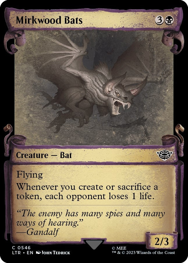 Image for Mirkwood Bats (Showcase Scrolls) (546) (LTR) - Magic: The Gathering
