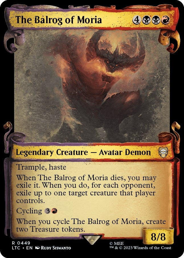 Image for The Balrog of Moria (Showcase Scrolls) (449) - Magic: The Gathering