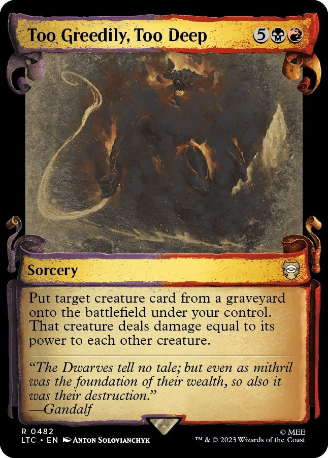 Image for Too Greedily, Too Deep (Showcase Scrolls) (482) - Magic: The Gathering