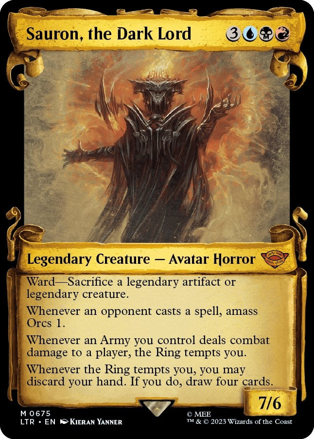 Image for Sauron, the Dark Lord (Showcase Scrolls) (675) (LTR) - Magic: The Gathering