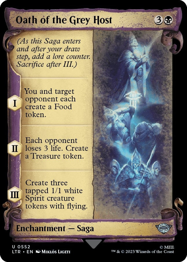 Image for Oath of the Grey Host (Showcase Scrolls) (552) (LTR) - Magic: The Gathering