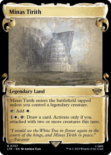Image for Minas Tirith (Showcase Scrolls) (707) (LTR) - Magic: The Gathering