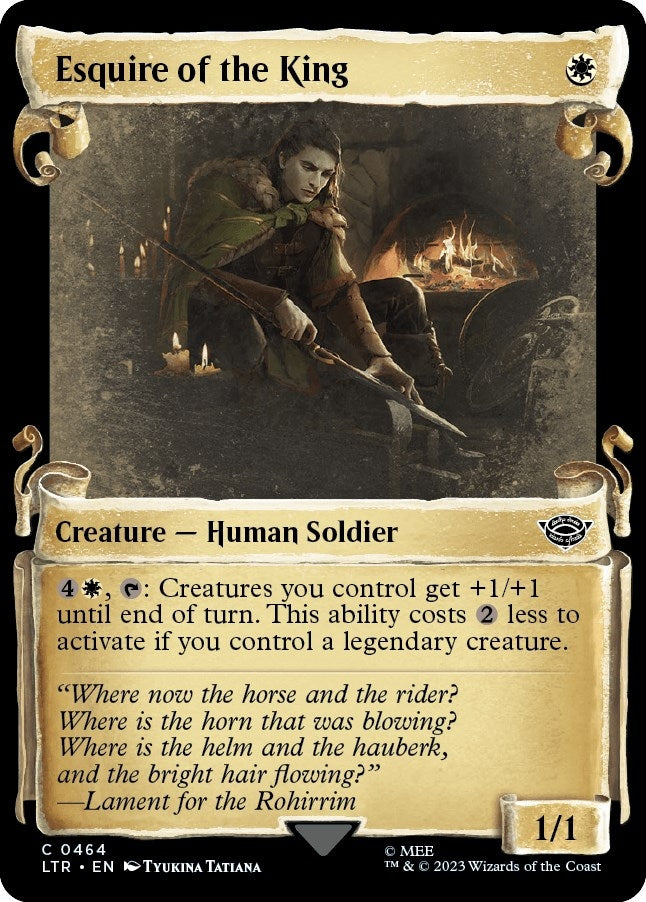 Image for Esquire of the King (Showcase Scrolls) (464) (LTR) - Magic: The Gathering